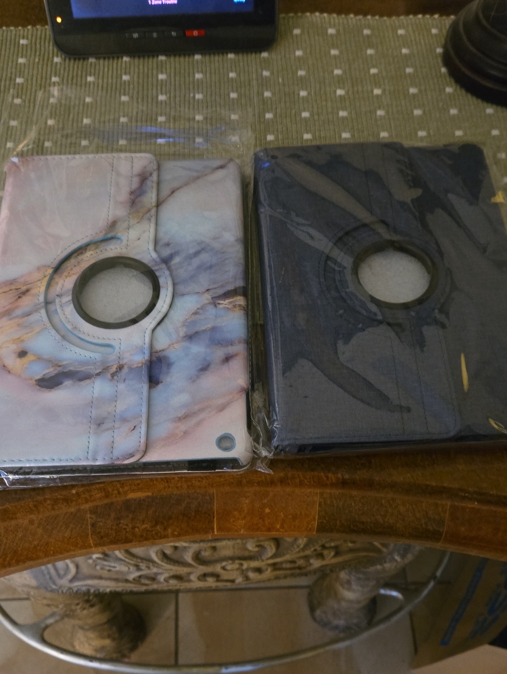 Universal 360° Rotating Tablet Case - Marble & Navy